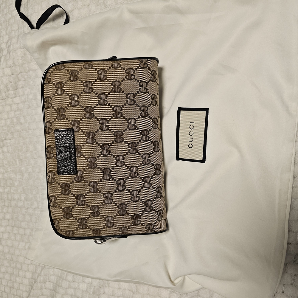 Gucci Beige Monogram Men's Bag